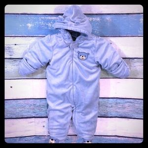 Infant boys winter footed snow suit